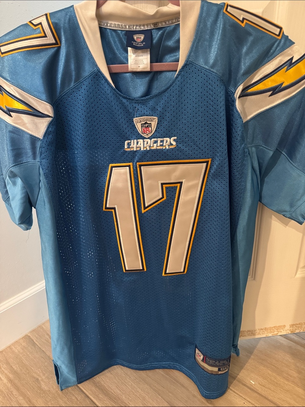 Reebok Chargers Philip Rivers #17  NFL Jersey